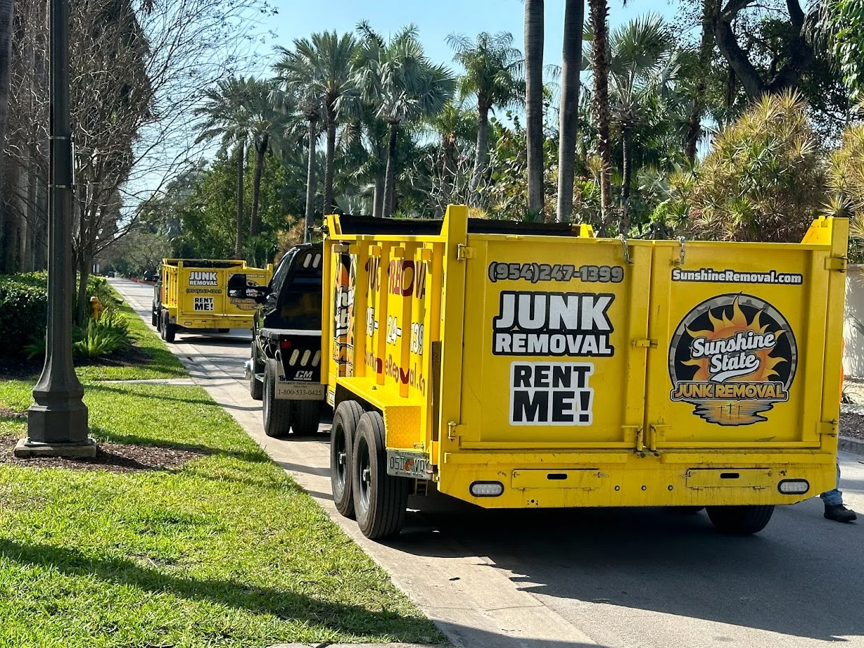 sunshine state removal and hauling dumpster
